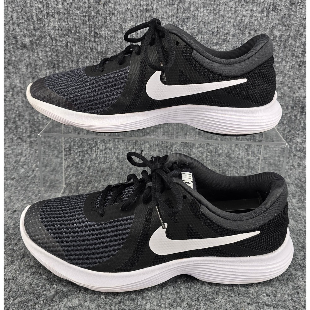 Nike Revolution 4 Running Shoes Women 8.5 Black White Mesh Lifestyle 943309-006